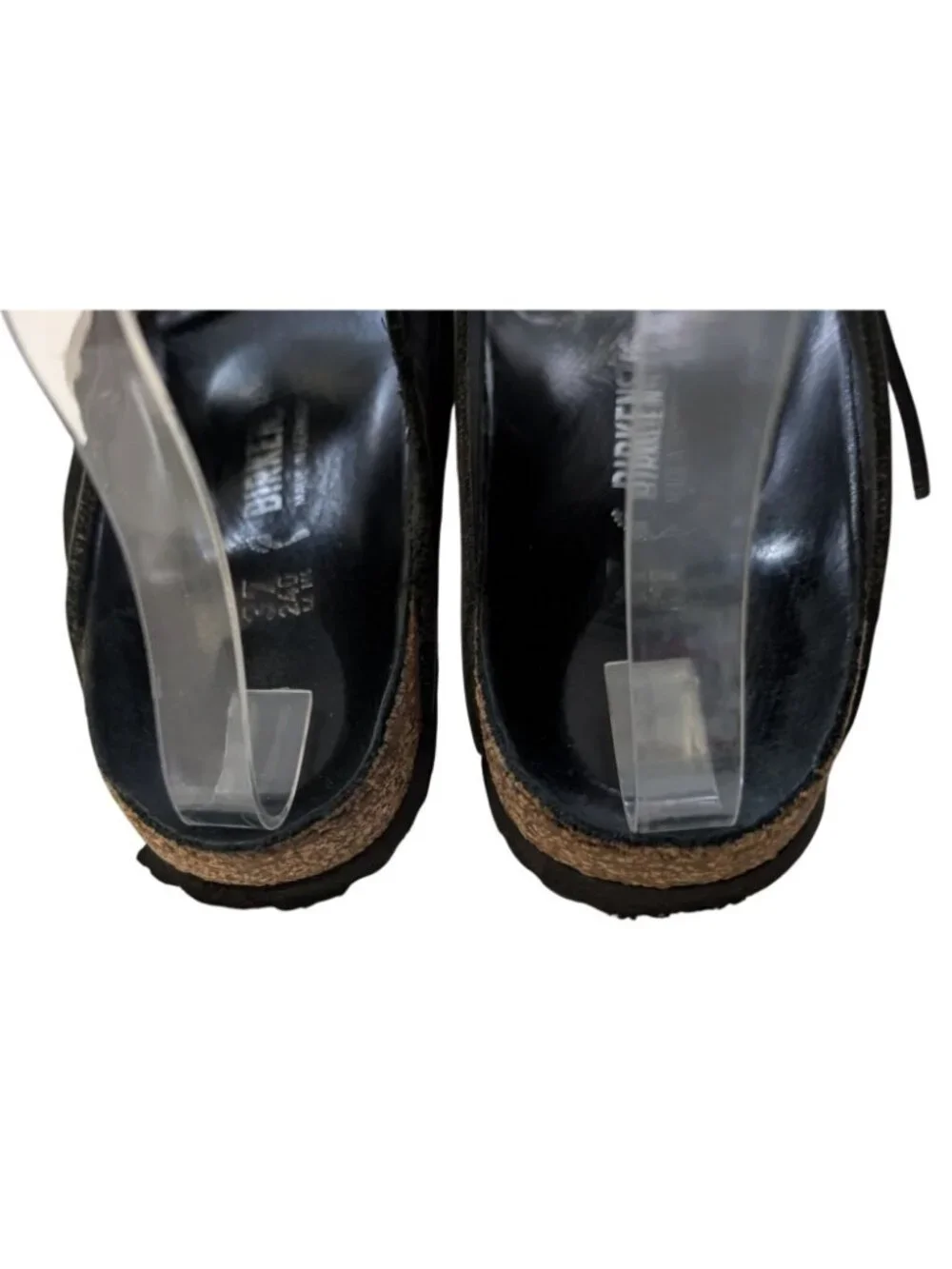 Birkenstock Arizona Big Buckle Exquisite Black Leather Sandals 37 US 6 Narrow